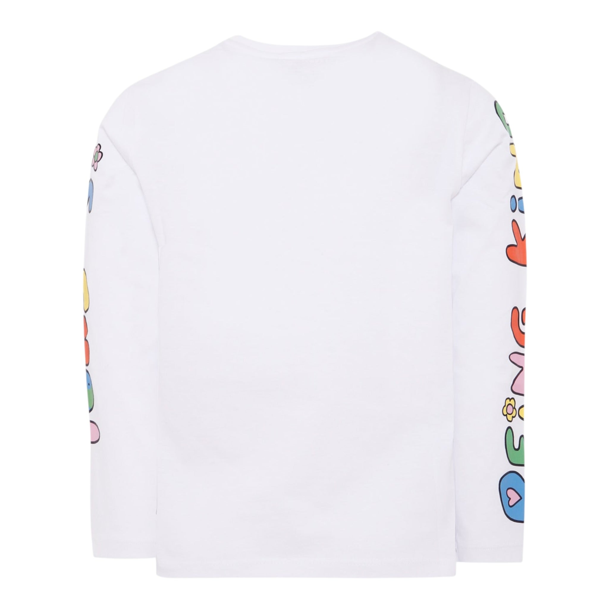 Stella Mccartney Shirt Girocollo tinta unita con Stampe Bianco per Bambina TX8A61X BIANCO STELLA McCARTNEY 