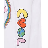 Stella Mccartney Shirt Girocollo tinta unita con Stampe Bianco per Bambina TX8A61X BIANCO STELLA McCARTNEY 