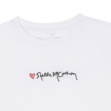 Stella Mccartney T-Shirt Girocollo tinta unita con Stampa Logo Bianco per Bambina TX8C51X BIANCO STELLA McCARTNEY 