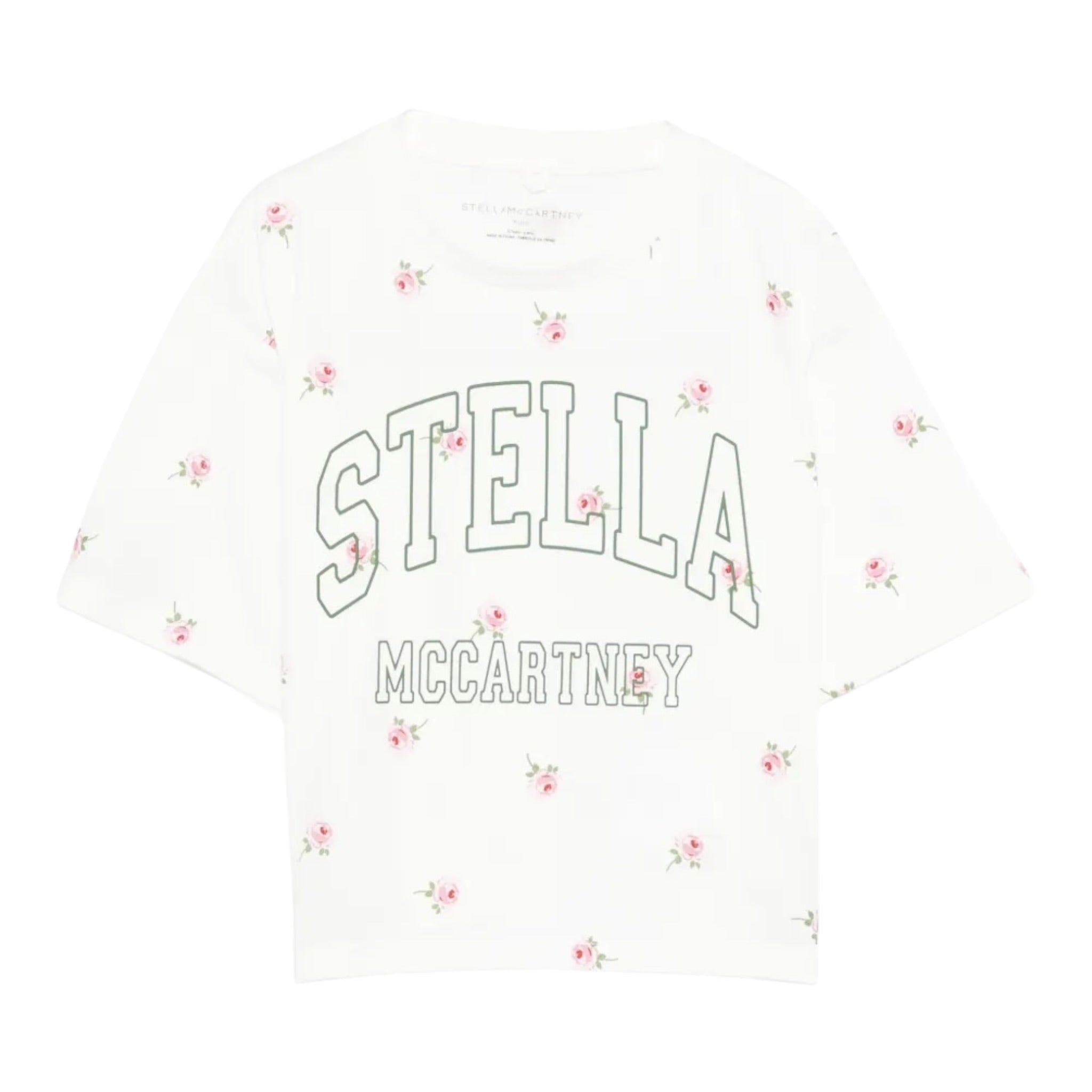 Stella Mccartney T-Shirt Girocollo tinta unita con Stampe Bianco per Bambina TX8C61XX BIANCO STELLA McCARTNEY 