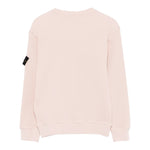 Stone Island Maglia Girocollo tinta unita con Logo Rosa per Bambina 6100006 ROSA STONE ISLAND 