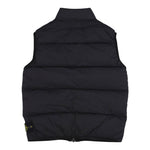 Stone Island Giubbino Smanicato tinta unita con Zip Nero per Bambino 8116G0328 NERO STONE ISLAND 