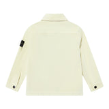Stone Island Camicia tinta unita con Zip Panna per Bambino K2S161200003 PANNA STONE ISLAND 