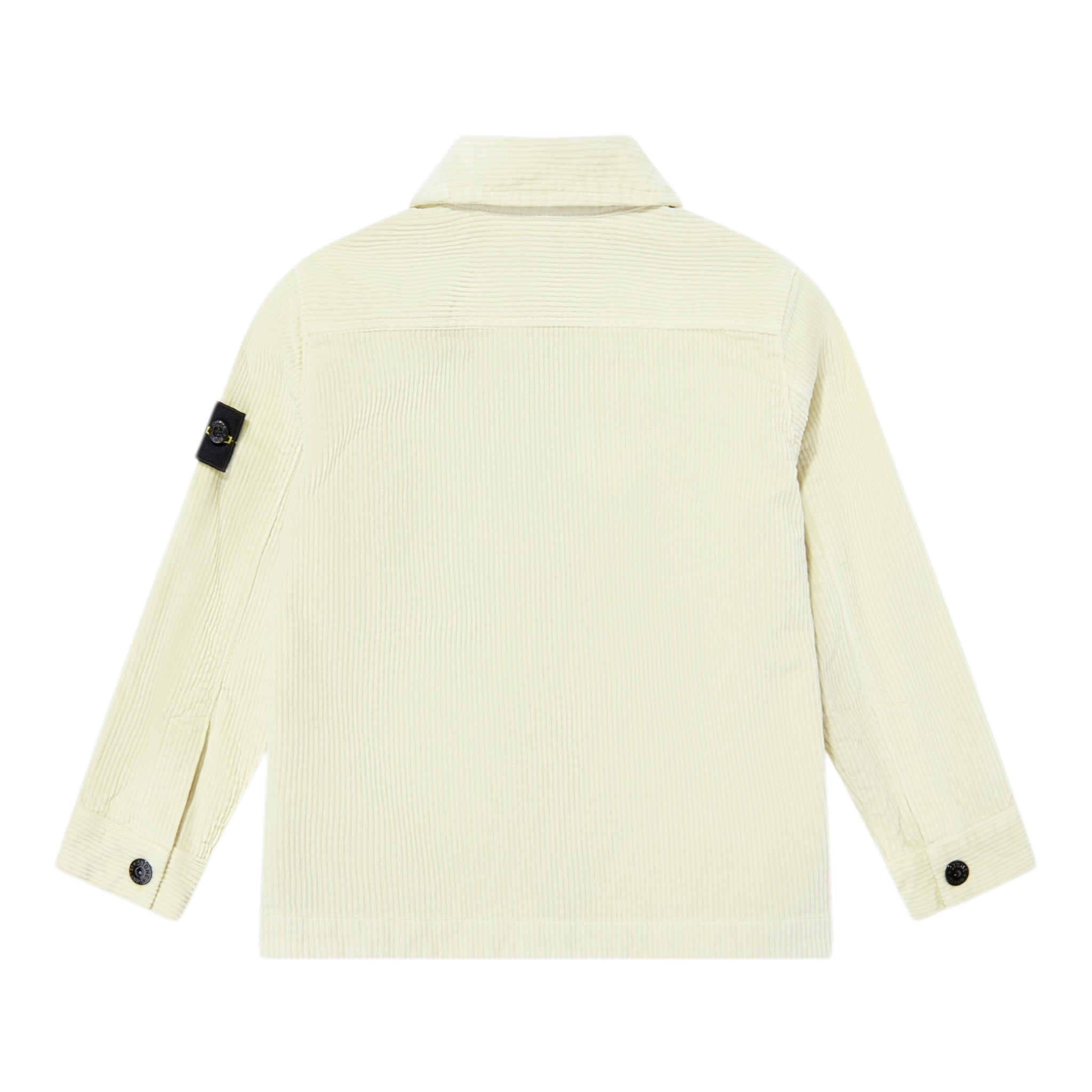 Stone Island Camicia tinta unita con Zip Panna per Bambino K2S161200003 PANNA STONE ISLAND 