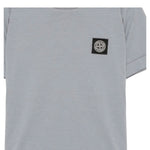 Stone Island T-Shirt tinta unita con Logo Grigio per Bambino K2S162100006 GRIGIO STONE ISLAND 