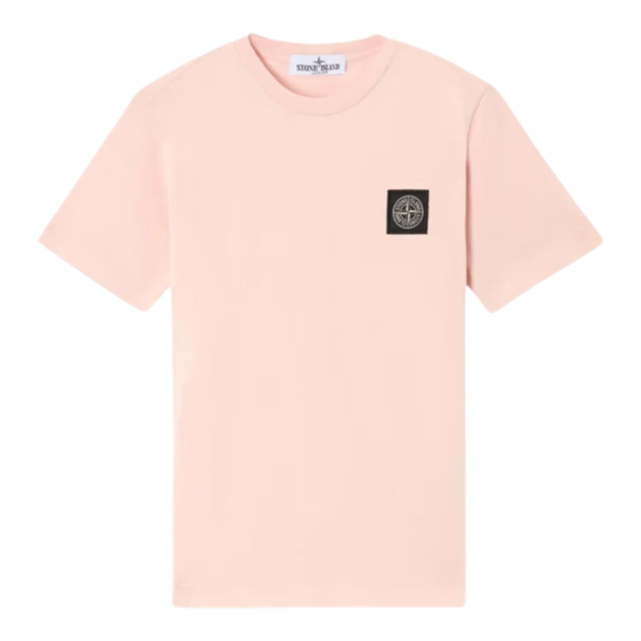 Stone Island T-Shirt tinta unita con Logo Rosa per Bambino K2S162100006 ROSA STONE ISLAND 