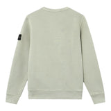 Stone Island Felpa Girocollo tinta unita con Logo Verde per Bambino K2S166100019 VERDE STONE ISLAND 