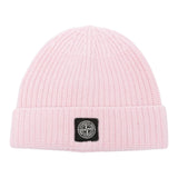 Stone Island Cappello tinta unita con Logo Rosa per Bambino K2S16N100003 ROSA STONE ISLAND 