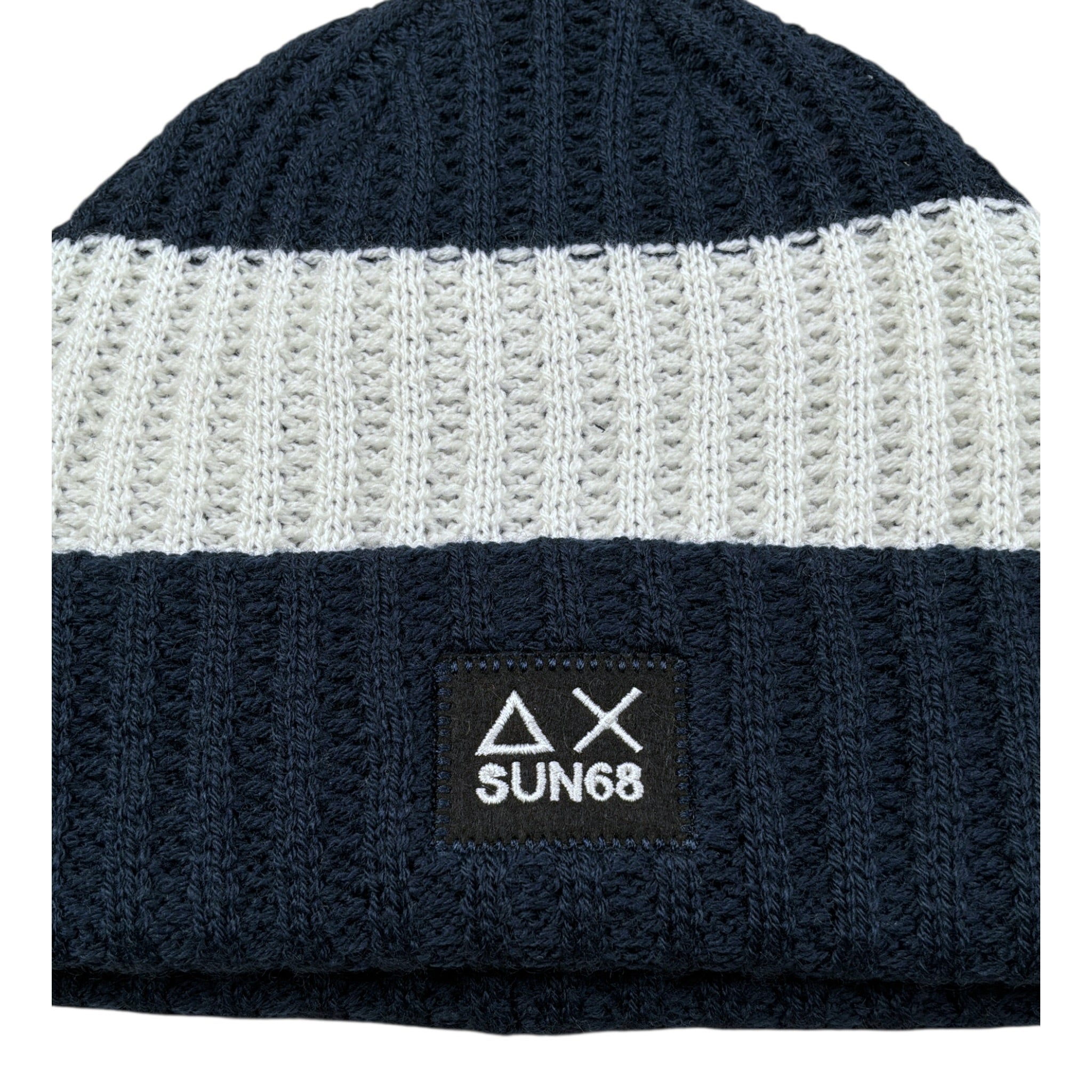 Sun68 Cappello Bicolore con Logo Blu per Bambino C45307 BLU SUN68 