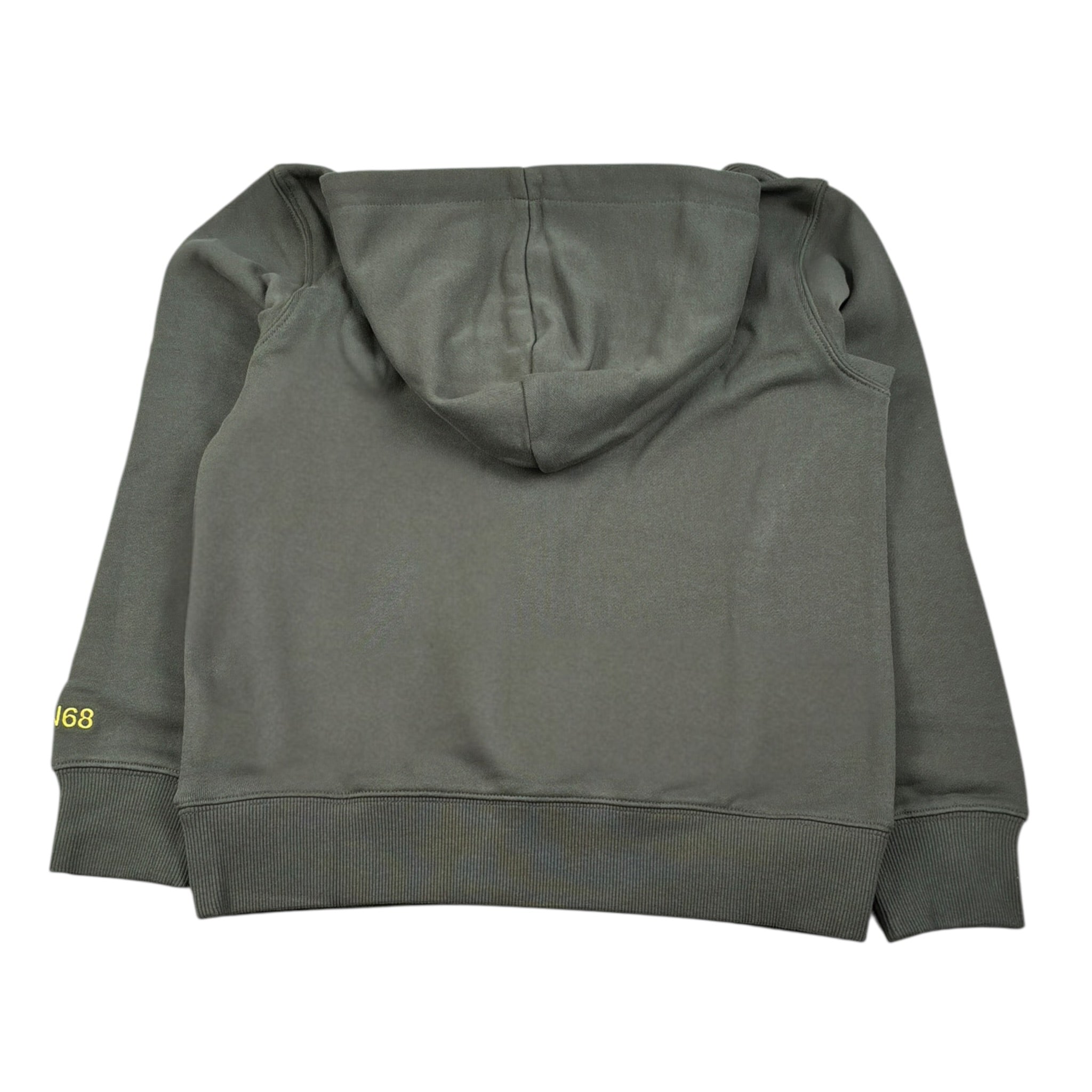 Sun68 Felpa tinta unita con Cappuccio E Stampa Verde per Bambino F45321XX VERDE SUN68 