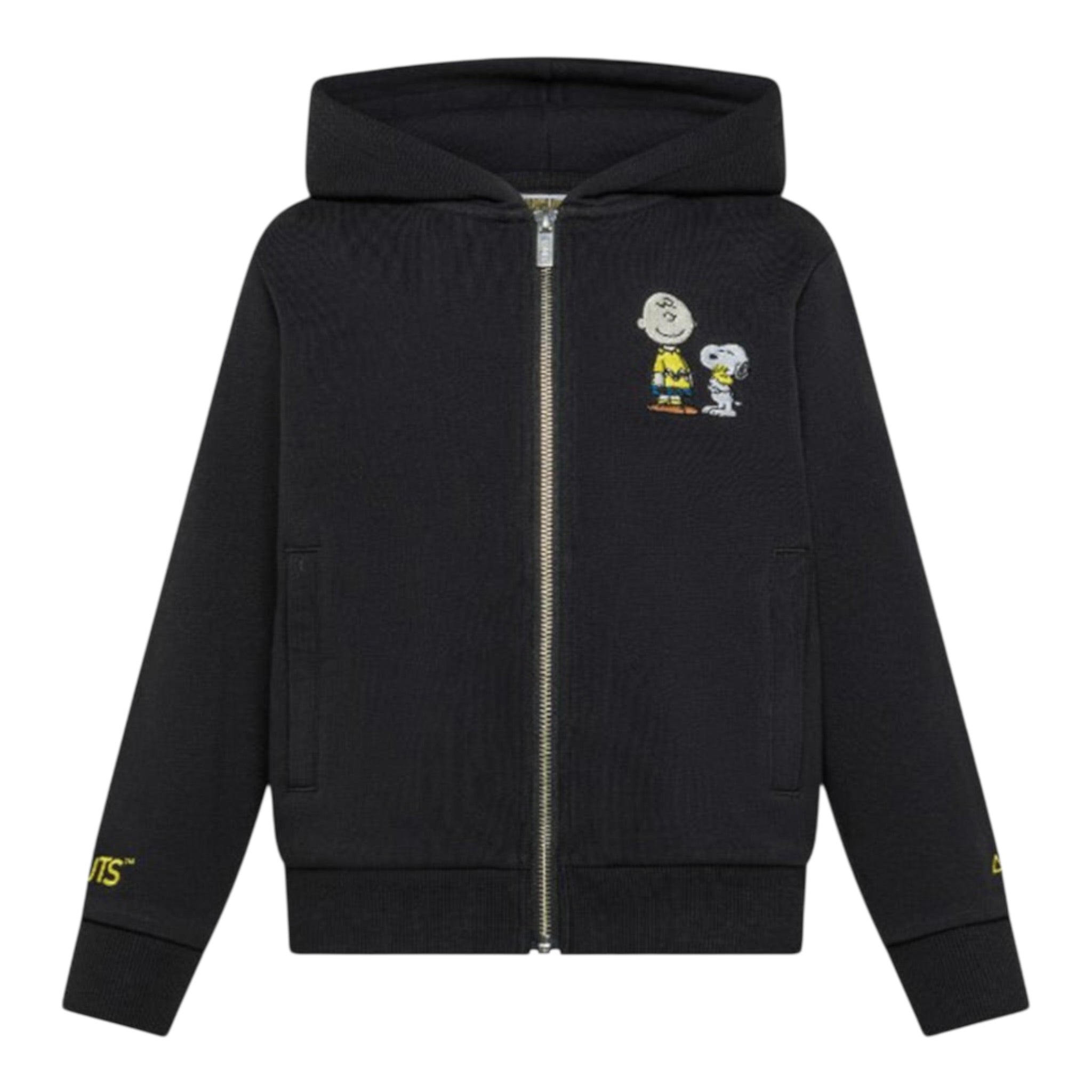 Sun68 Felpa Xon Zip E Cappuccio tinta unita Nero per Bambino F45323 NERO SUN68 