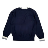 Sun68 Maglia tinta unita Girocollo con Logo Blu per Bambino K45345 BLU SUN68 