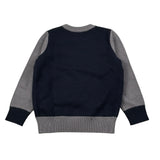 Sun68 Maglia Girocollo tinta unita con Ricamo Snoopy Blu per Bambino K45363 BLU SUN68 
