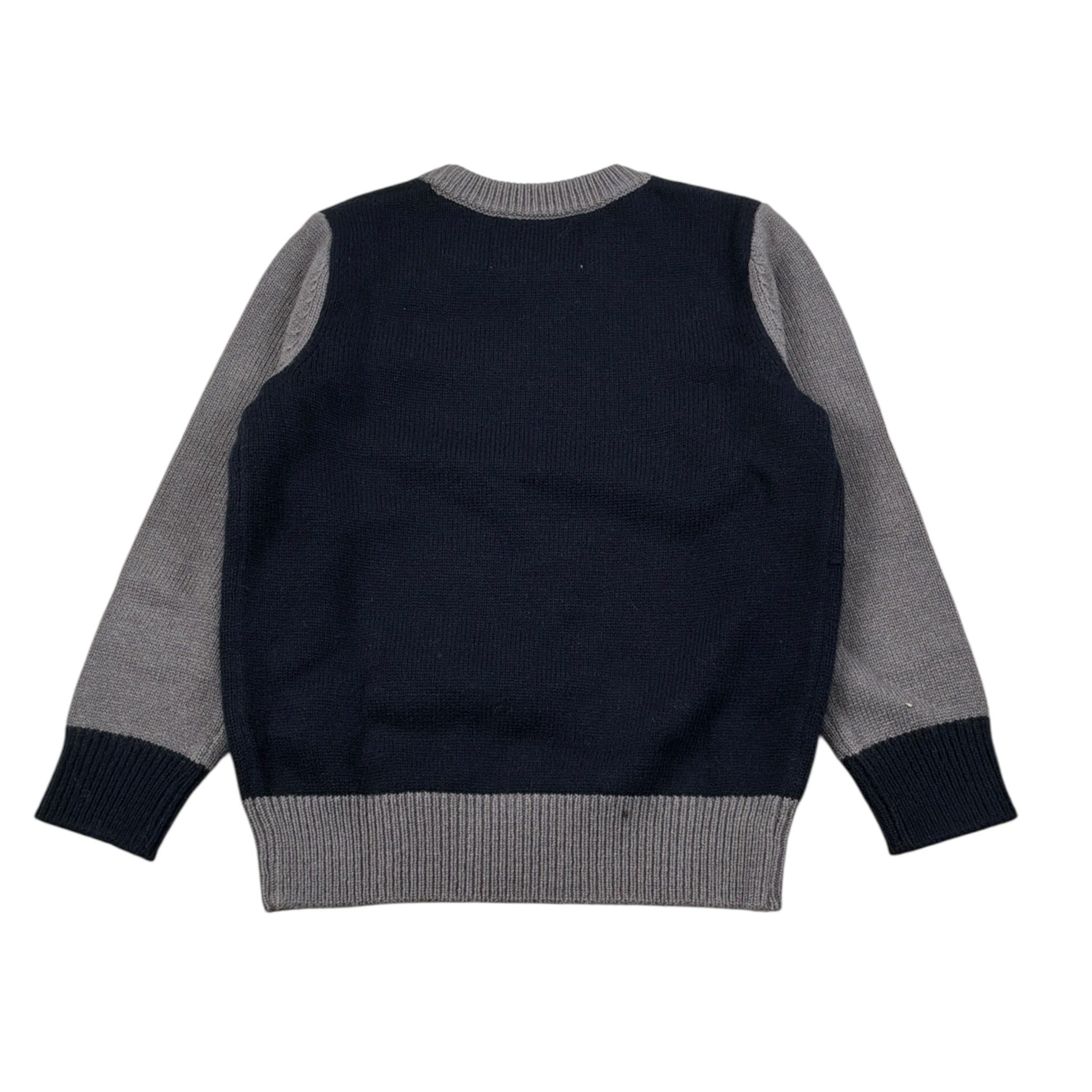 Sun68 Maglia Girocollo tinta unita con Ricamo Snoopy Blu per Neonato K45363N BLU SUN68 