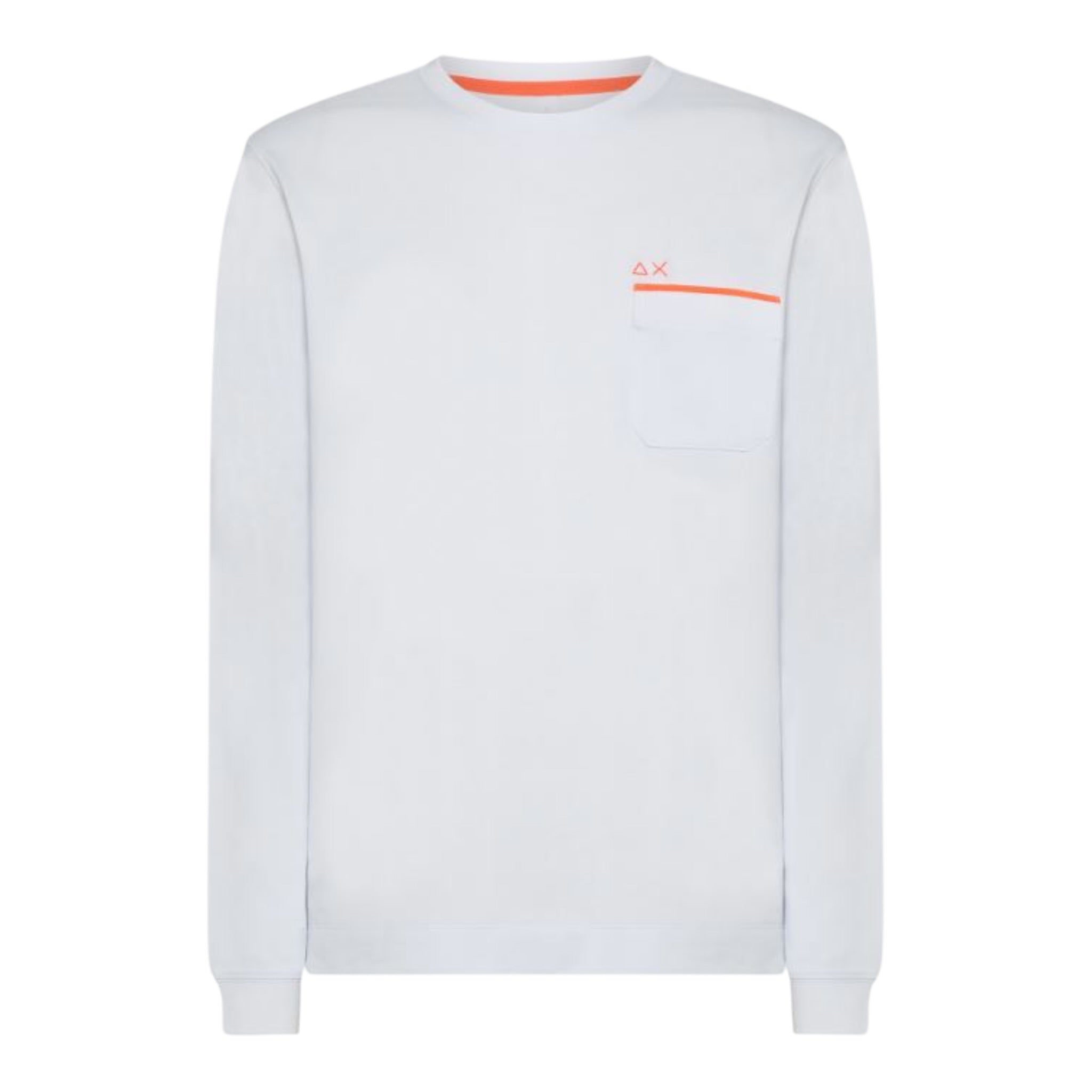 Sun68 Shirt Girocollo tinta unita Bianco per Bambino T41317 BIANCO SUN68 