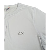 Sun68 Shirt Girocollo tinta unita con Logo Bianco per Neonato T45305N BIANCO SUN68 