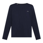 Sun68 Shirt Girocollo tinta unita con Logo Blu per Neonato T45305N BLU SUN68 