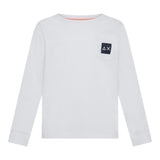 Sun68 Shirt Girocollo tinta unita con Taschino Bianco per Neonato T45312 BIANCO SUN68 