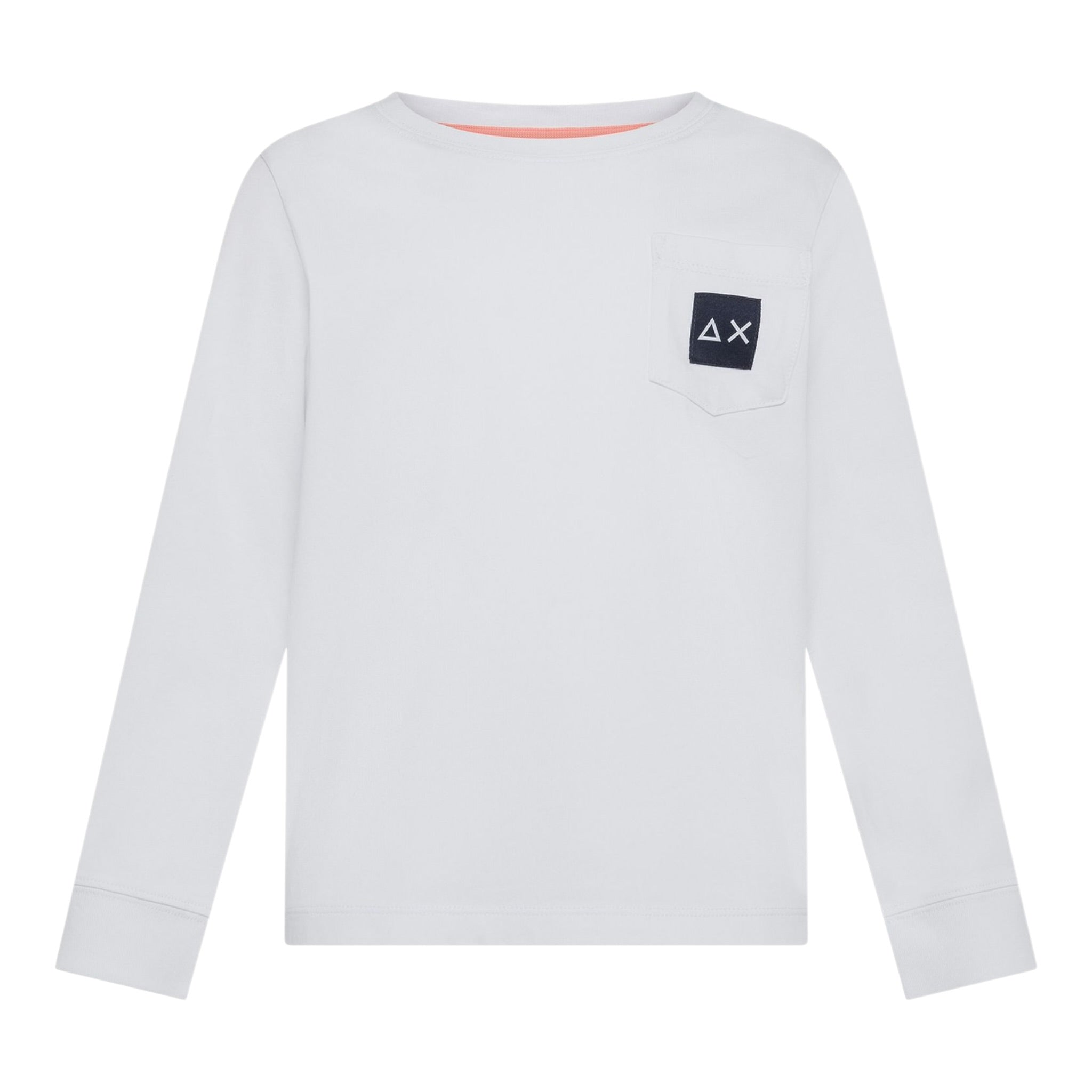 Sun68 Shirt Girocollo tinta unita con Taschino Bianco per Neonato T45312 BIANCO SUN68 