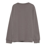 Sun68 Shirt Girocollo tinta unita con Logo Grigio per Bambino T45326 GRIGIO SUN68 