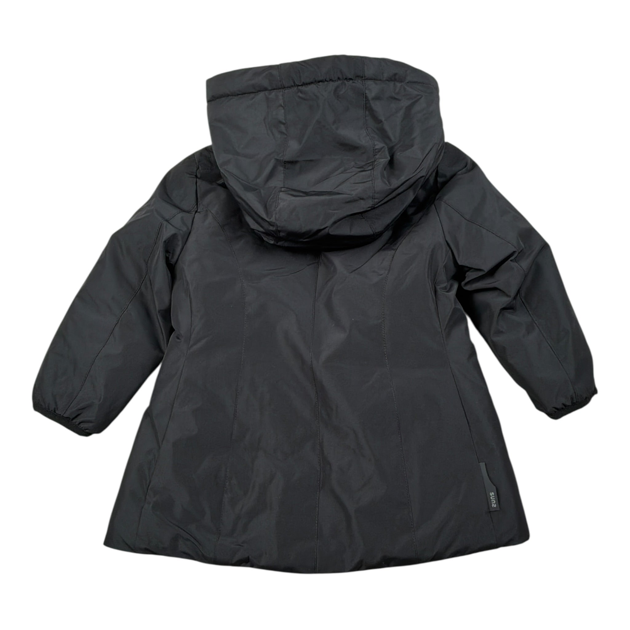 Suns Giubbino Tina Unita con Zip E Cappuccio Nero per Neonato GBS5353DB NERO SUNS 