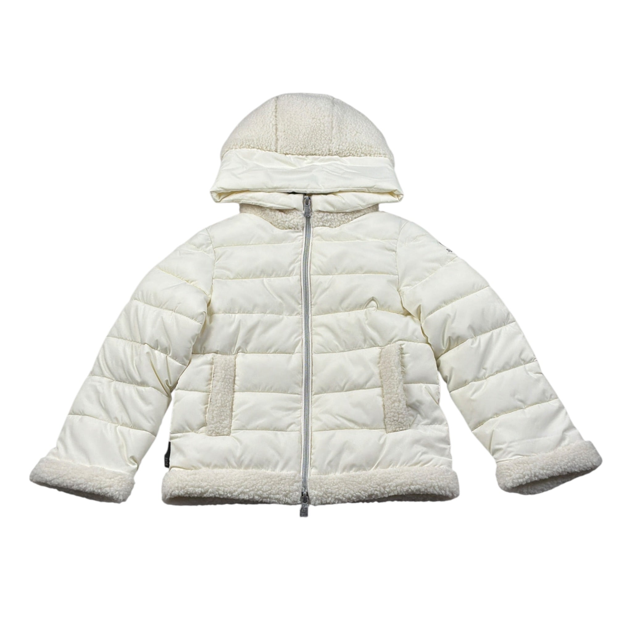 Suns Giubbino tinta unita con Cappuccio Panna per Neonata GBS6303DB PANNA SUNS 