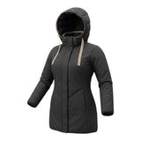 Suns Giubbino Tina Unita con Zip E Cappuccio Nero per Bambina GBS63040D NERO SUNS 