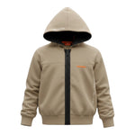 Suns Felpa con Zip E Cappuccio tinta unita Beige per Bambino MFS6305UX BEIGE SUNS 
