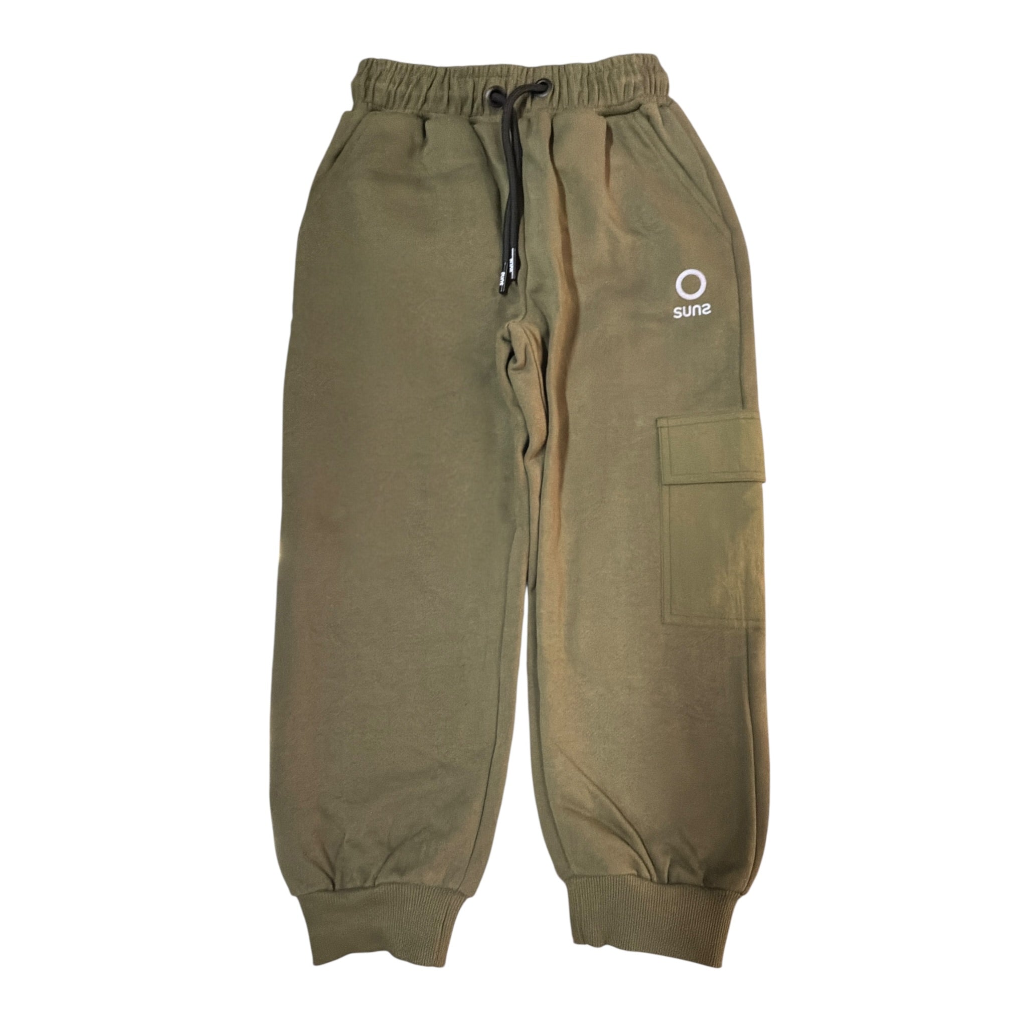 Suns Pantalone tinta unita con Logo Verde per Bambino PFS6305U VERDE SUNS 