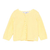 Tartine Et Chocolat Cardigan tinta unita con Ricami Giallo per Neonata CA18011 GIALLO TARTINE ET CHOCOLAT 