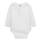 Tartine Et Chocolat Camicia Body Manica Lunga tinta unita Bianco per Neonato CB11021 BIANCO TARTINE ET CHOCOLAT 