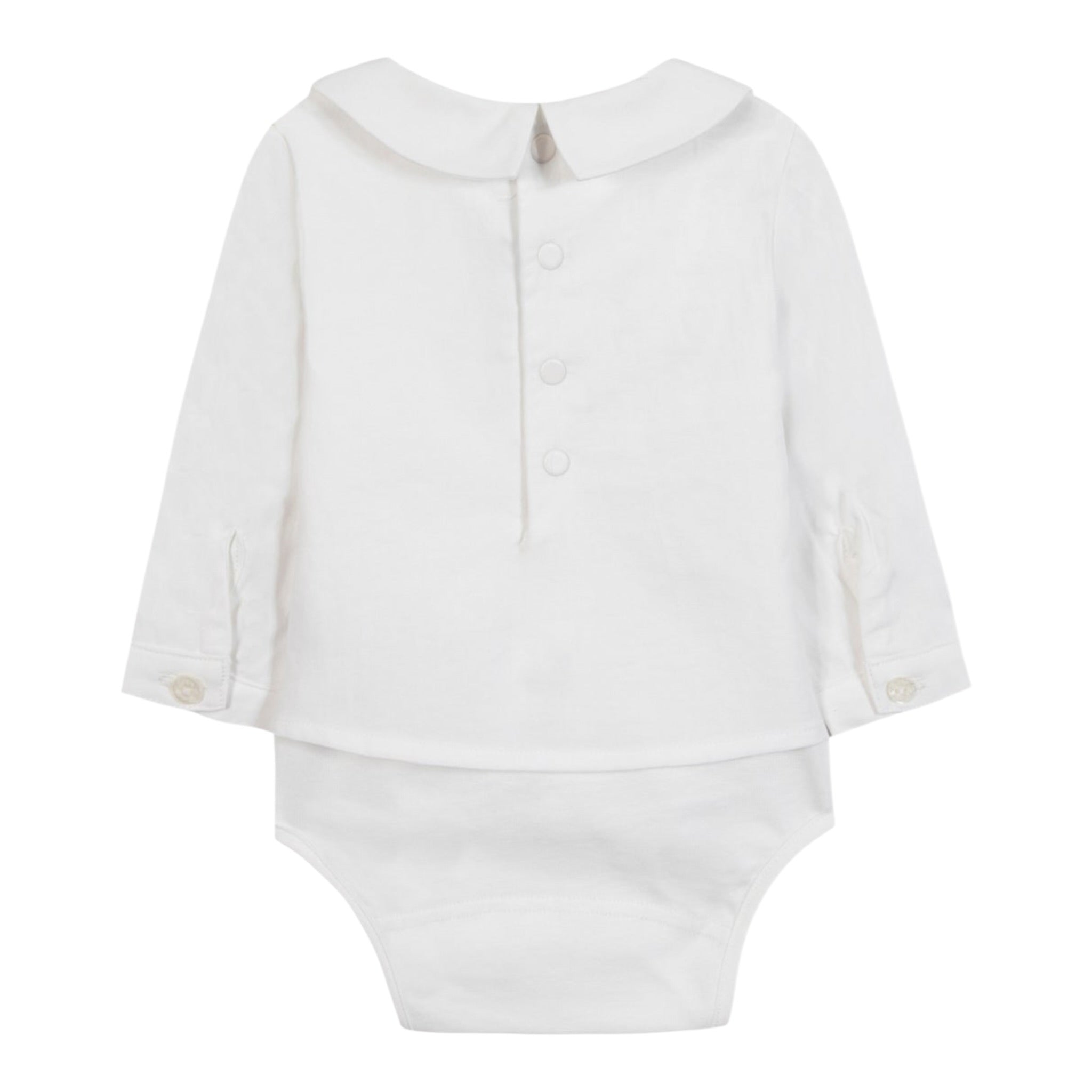 Tartine Et Chocolat Camicia Body Manica Lunga tinta unita Bianco per Neonato CB11021 BIANCO TARTINE ET CHOCOLAT 