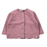 Tartine Et Chocolat Cardigan tinta unita con Ricami Rosa per Neonata CB18101 ROSA TARTINE ET CHOCOLAT 