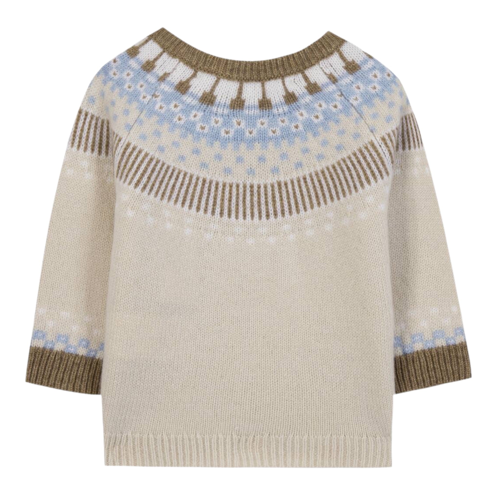 Tartine Et Chocolat Maglia Girocollo tinta unita con Ricami Beige per Bambino CB1831 BEIGE TARTINE ET CHOCOLAT 