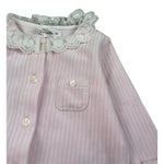 Tartine Et Chocolat Tutina Manica Lunga tinta unita In Ciniglia Rosa per Neonata CB32050 ROSA TARTINE ET CHOCOLAT 