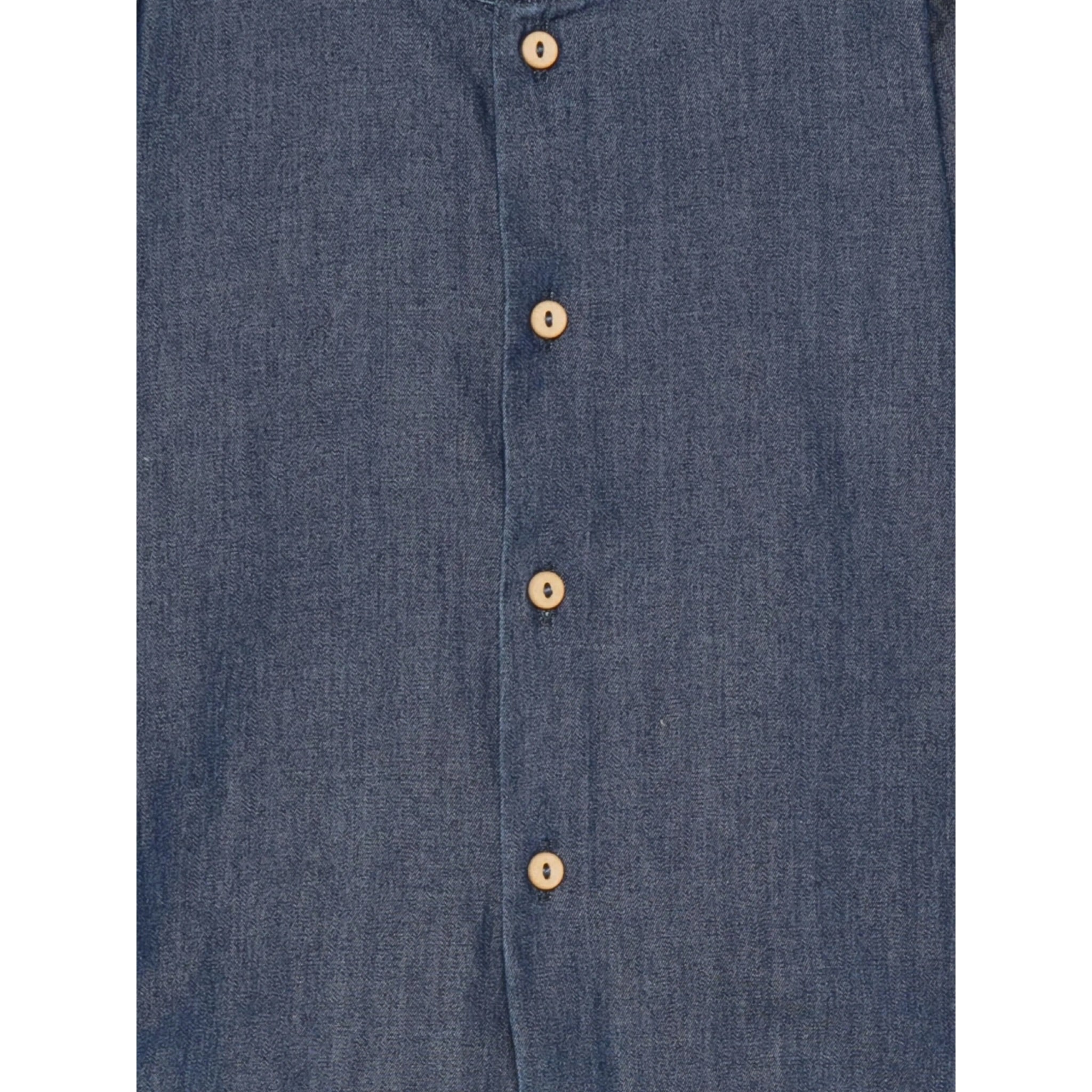 Teddy E Minou Camicia Manica Lunga tinta unita Blu per Neonato A25TCL0001J0043 BLU TEDDY E MINOU 