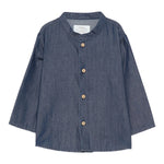 Teddy E Minou Camicia Manica Lunga tinta unita Blu per Neonato A25TCL0001J0043 BLU TEDDY E MINOU 