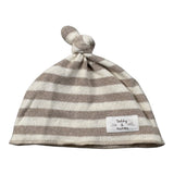 Teddy E Minou Cappello Bicolore con Fantasia A Righe Bianco/Beige per Neonato A25TEO0002M1091 BIANCO/BEIGE TEDDY E MINOU 