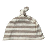Teddy E Minou Cappello Bicolore con Fantasia A Righe Bianco/Beige per Neonato A25TEO0002M1091 BIANCO/BEIGE TEDDY E MINOU 