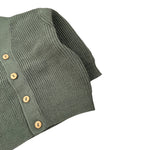 Teddy E Minou Cardigan tinta unita Verde per Neonato A25TGF0002EM635X VERDE TEDDY E MINOU 