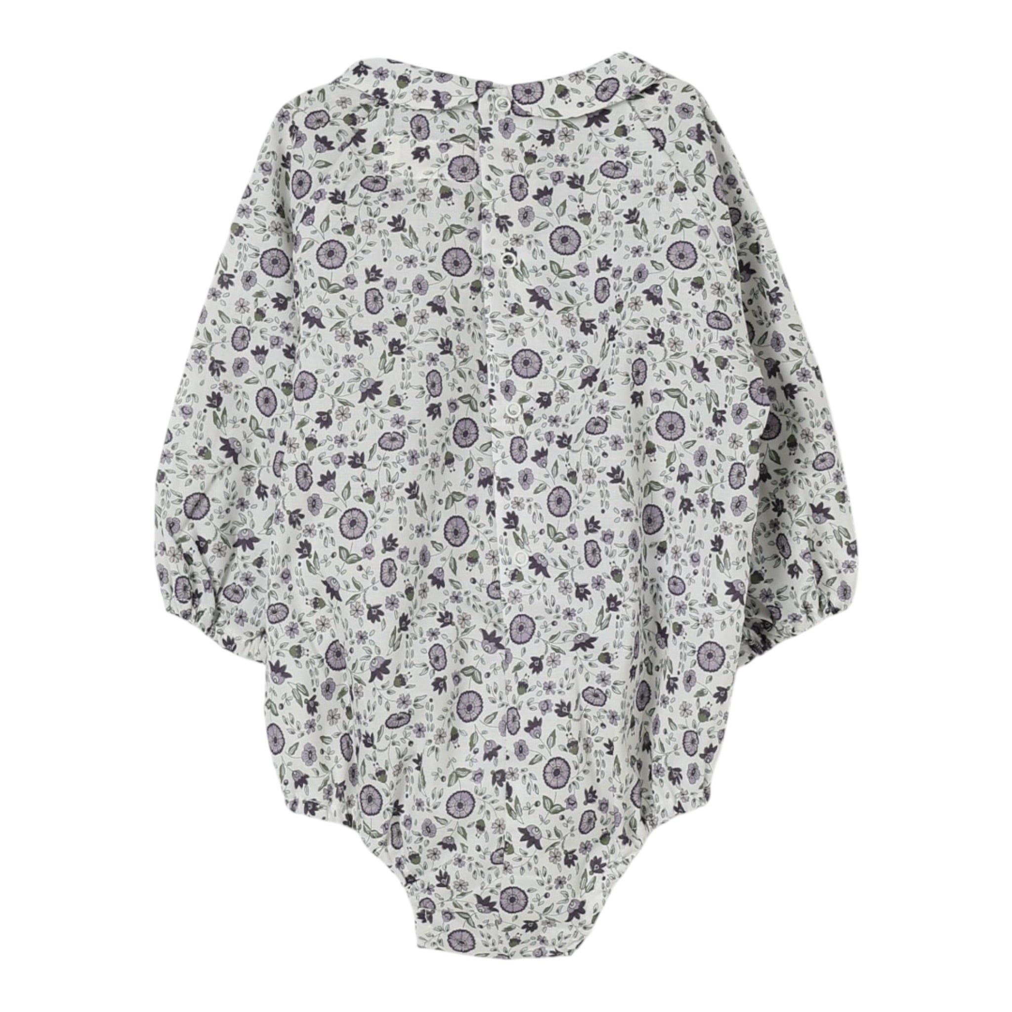 Teddy E Minou Body Camicia Manica Lunga Stampa Fantasia Bianco per Neonata A25TMB0001C000 BIANCO TEDDY E MINOU 