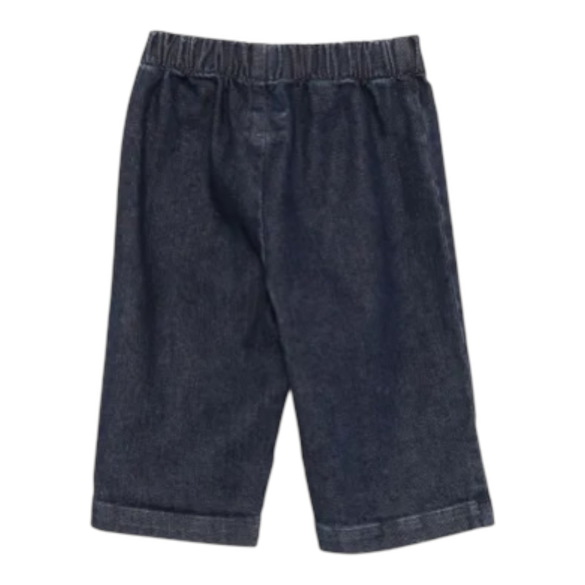 Teddy E Minou Jeans tinta unita con Elastico In Vita Blu per Neonato A25TPL0003J0026 BLU TEDDY E MINOU 