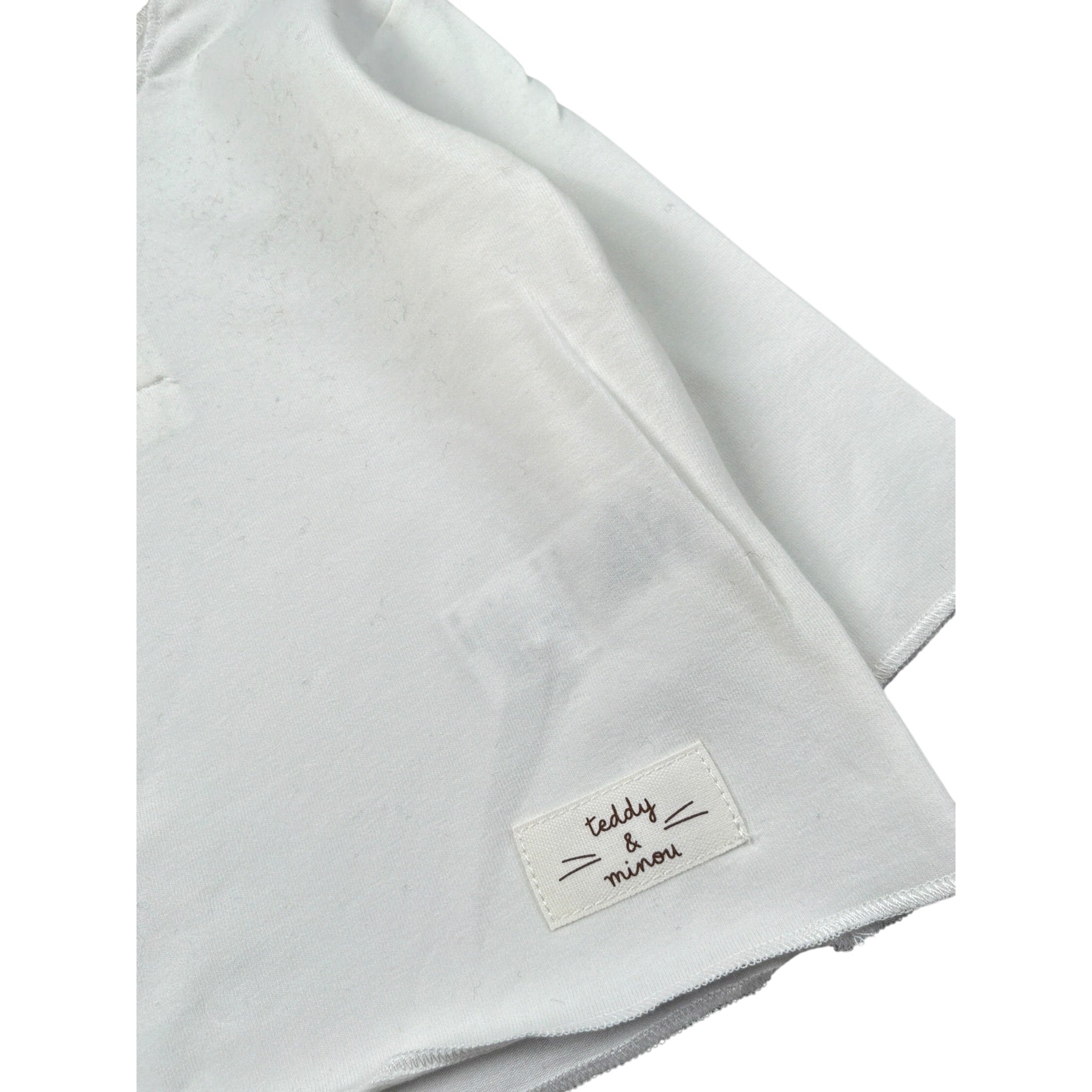 Teddy E Minou Shirt tinta unita con Bottoni Bianco per Neonato A25TTF0001M0115 BIANCO TEDDY E MINOU 