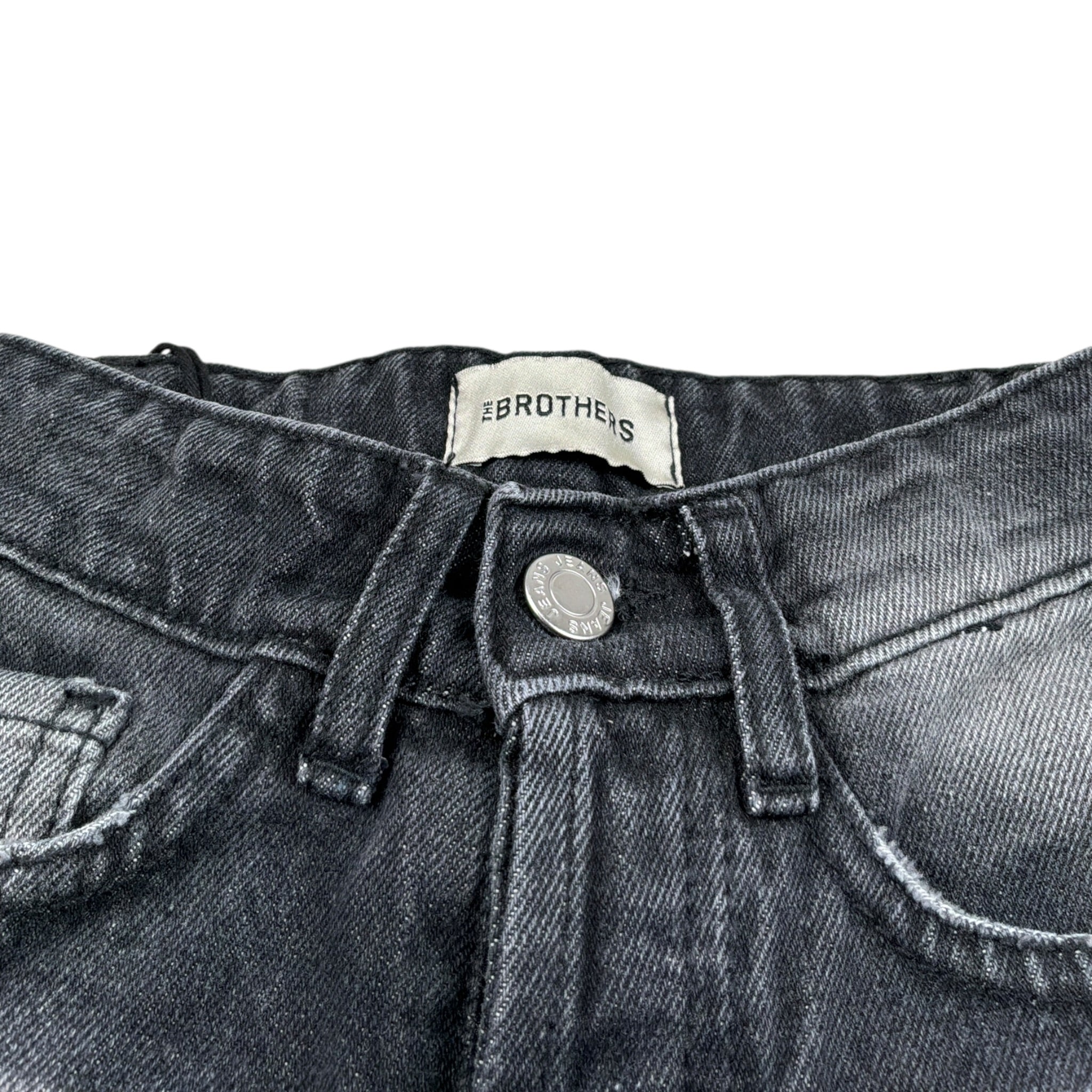 The Brothers Jeans tinta unita con Girovita Regolabile Nero per Neonato TK030N NERO THE BROTHERS 