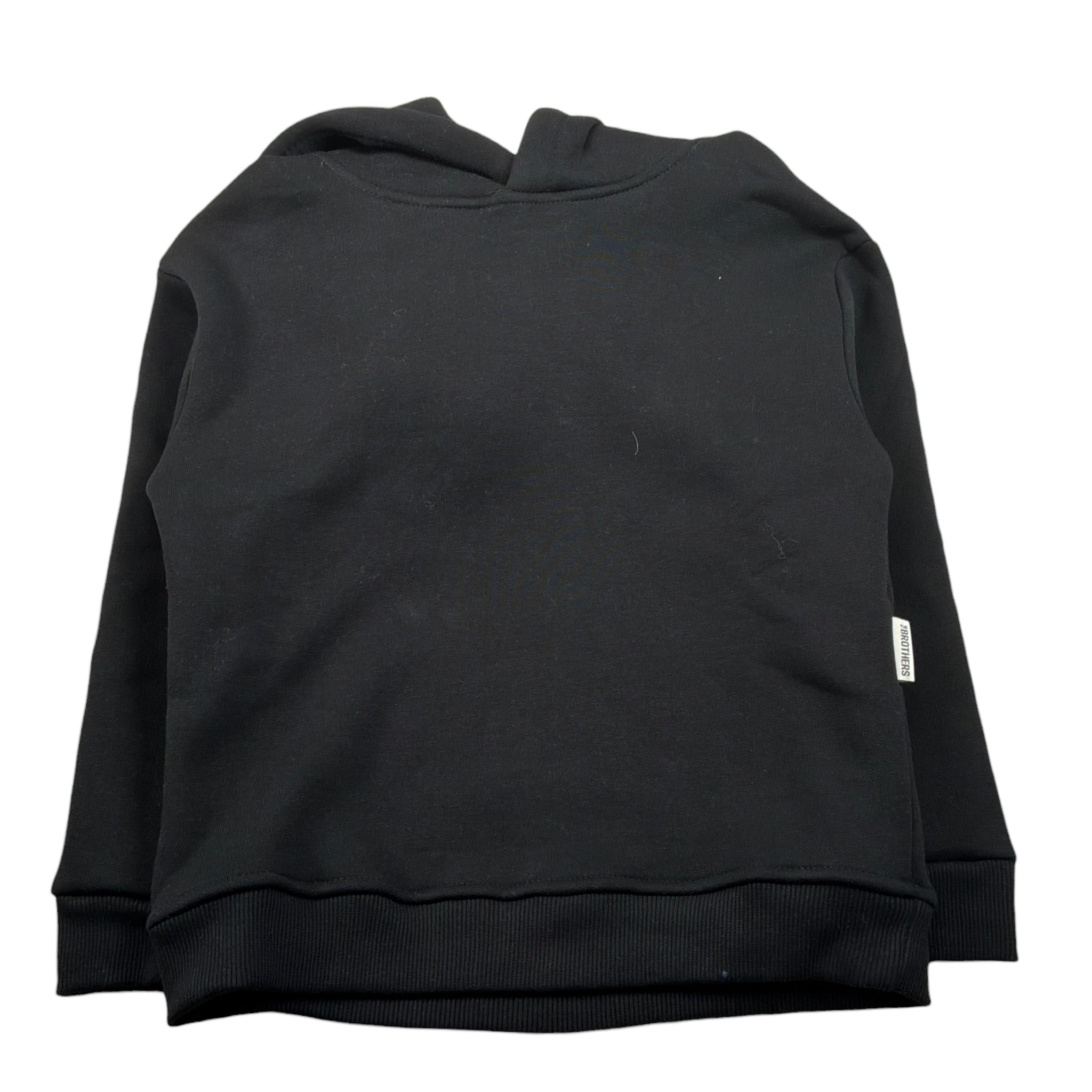 The Brothers Felpa Chiusa con Cappuccio tinta unita Nero per Bambino TK062 NERO THE BROTHERS 