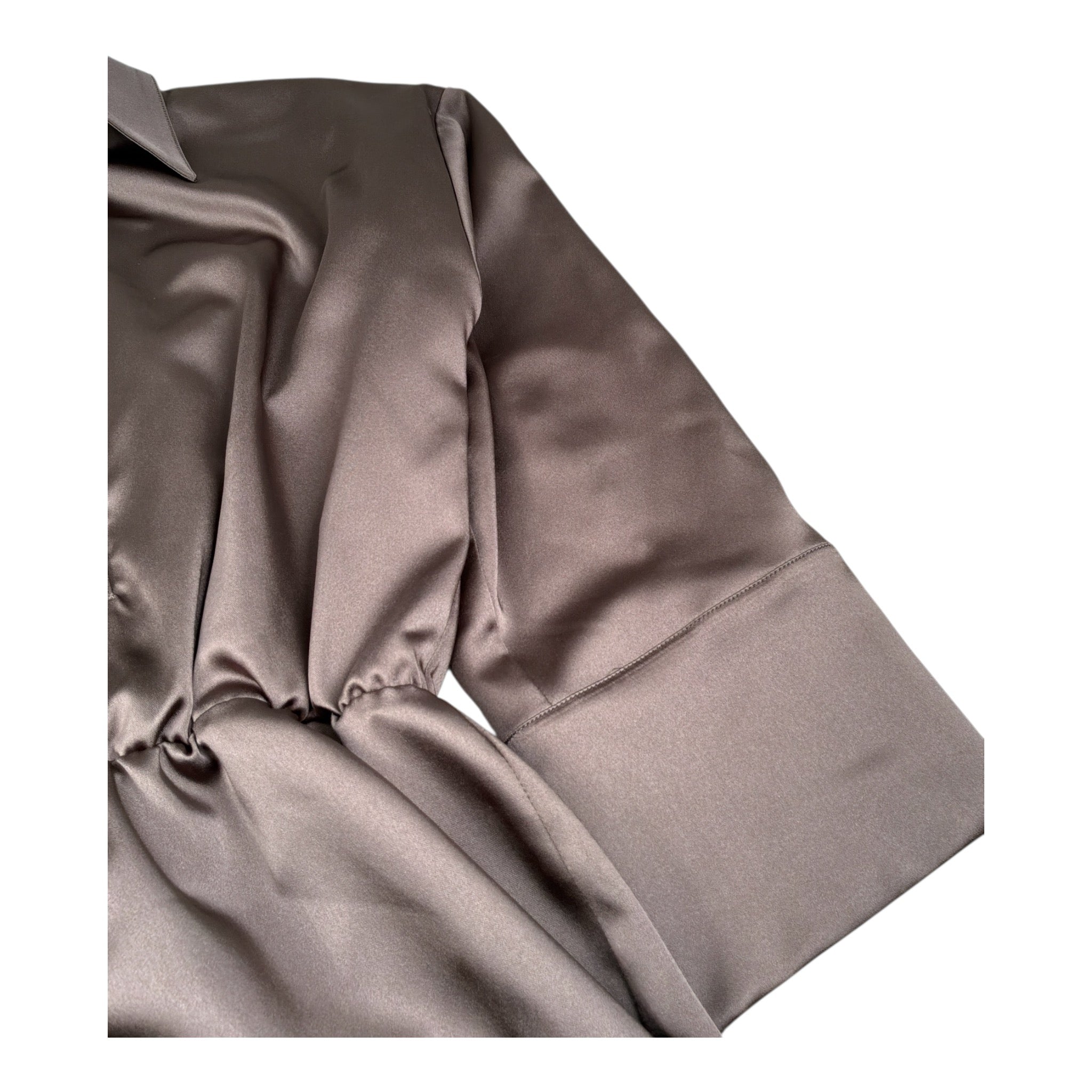 The M.. Abito tinta unita Modello Camicia Marrone per Bambina 023490 MARRONE THE M.. 
