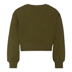 The Marc Jacobs Felpa Chiusa Girocollo tinta unita con Brillantini Verde per Bambina W60263 VERDE THE MARC JACOBS 