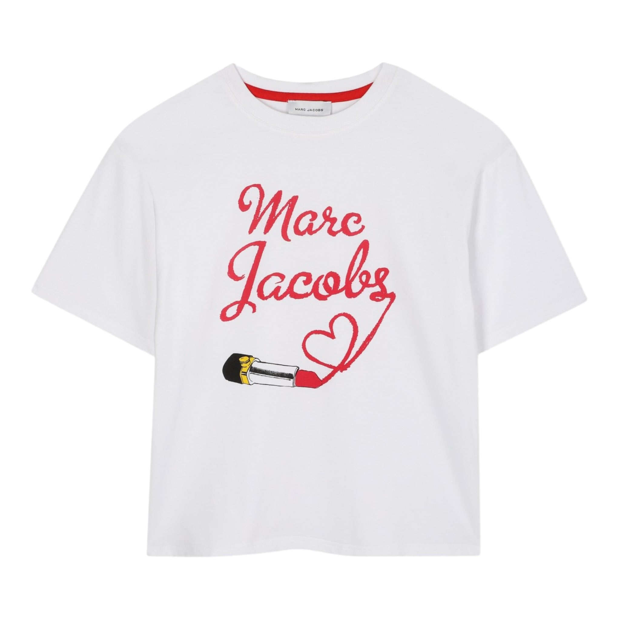 The Marc Jacobs T-Shirt Girocollo tinta unita con Stampe Bianco per Neonata W60579N BIANCO THE MARC JACOBS 