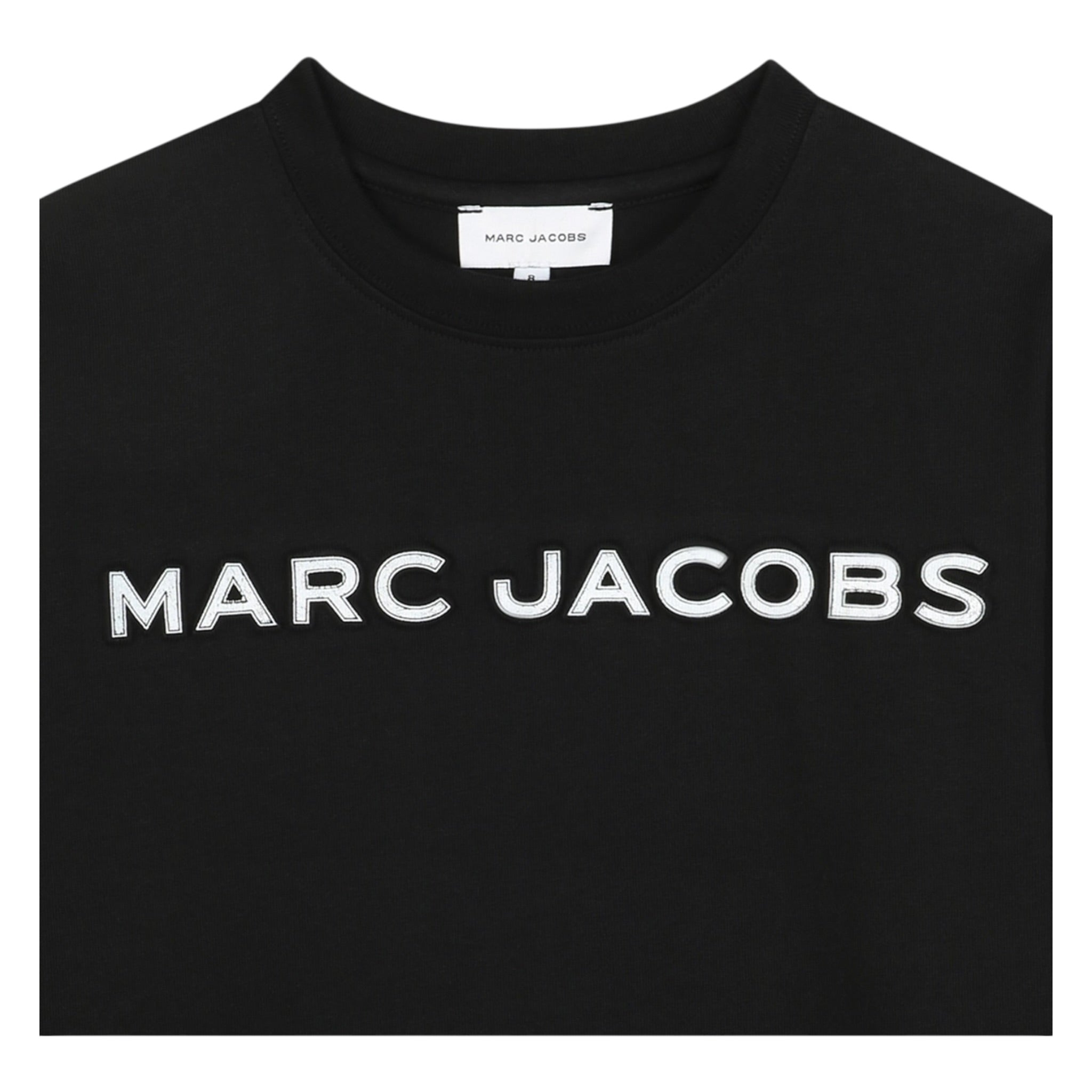 The Marc Jacobs Shirt Girocollo tinta unita con Stampa Nero per Bambino W60619J NERO THE MARC JACOBS 