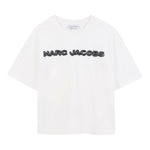 The Marc Jacobs T-Shirt Girocollo tinta unita con Logo Bianco per Bambino W60644J BIANCO THE MARC JACOBS 